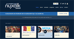 Desktop Screenshot of nuxalkradio.com