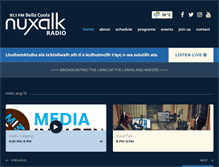 Tablet Screenshot of nuxalkradio.com